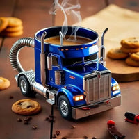 Blue semi truck